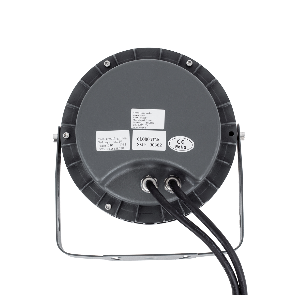 LEDTM® TREEVINA 90362 Φωτιστικό Σποτ με Αντιθαμβωτική Γρίλια για Φυτά - Δέντρα με Βάση Κήπου / Καρφωτό LED 24W 2040lm 10° DC 24V Αδιάβροχο IP65 Πολύχρωμο RGBW Dimmable DMX512 - Bridgelux SMD Chip - Γκρι Ανθρακί - Μ21.5 x Π18.3 x Υ14cm - 3 Χρόνια Εγγύηση - Image 9