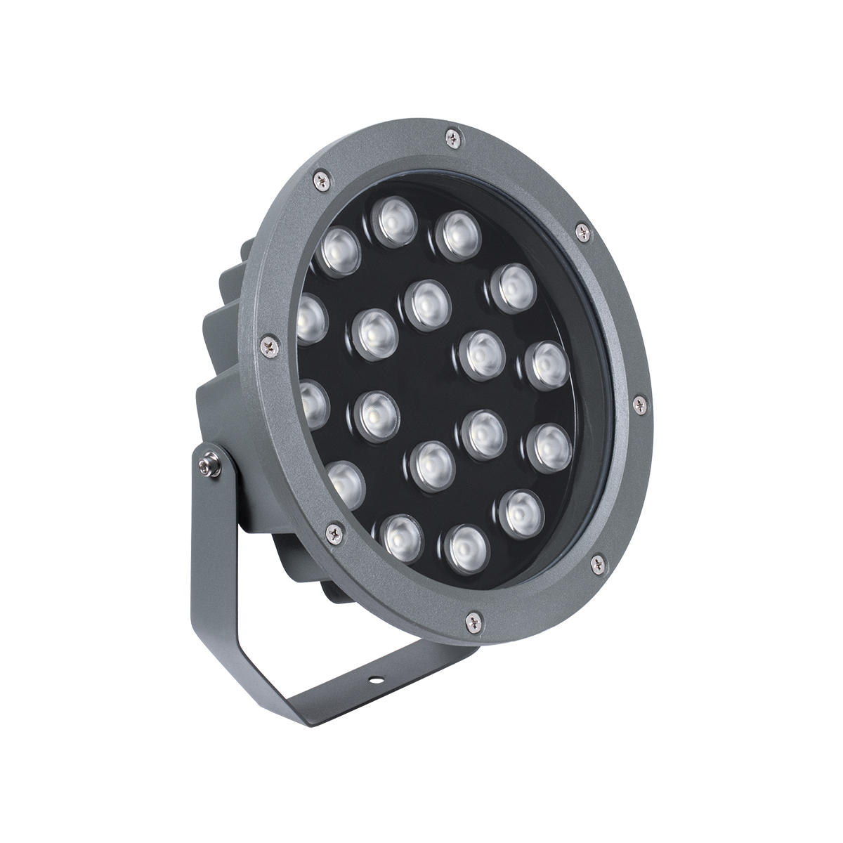 LEDTM® TREELIGHT-RIVA 90366 Σποτ Φωτισμού Ειδικό για Φυτά - Δέντρα με Βάση Κήπου / Καρφωτό LED 24W 2040lm 10° DC 24V Αδιάβροχο IP67 Φ20.5 x Υ6.5cm RGBW DMX512 - Γκρι Ανθρακί - 3 Years Warranty - Image 4