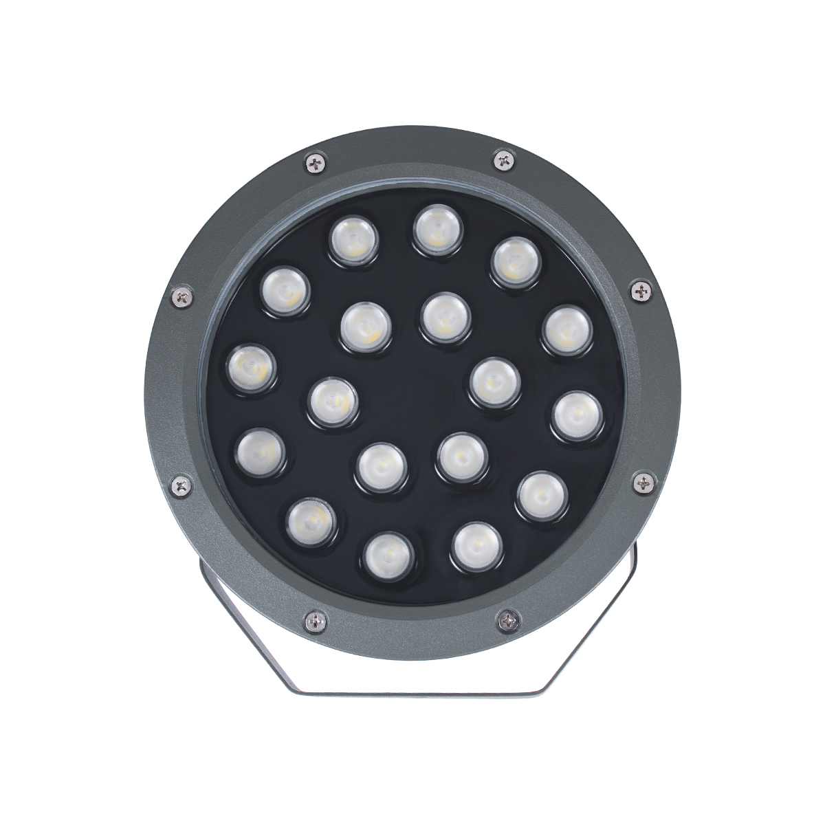 LEDTM® TREELIGHT-RIVA 90366 Σποτ Φωτισμού Ειδικό για Φυτά - Δέντρα με Βάση Κήπου / Καρφωτό LED 24W 2040lm 10° DC 24V Αδιάβροχο IP67 Φ20.5 x Υ6.5cm RGBW DMX512 - Γκρι Ανθρακί - 3 Years Warranty - Image 8