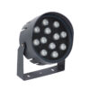 LEDTM® FLOODNIGMA 90396 Προβολέας Σποτ Wall Washer με Αντιθαμβωτική Γρίλια LED 24W 1920lm 30° DC 24V Αδιάβροχο IP65 Πολύχρωμο RGBW Dimmable DMX512 - Bridgelux SMD Chip - Γκρι Ανθρακί - Μ15 x Π15 x Υ9.1cm - 3 Χρόνια Εγγύηση - Image 3