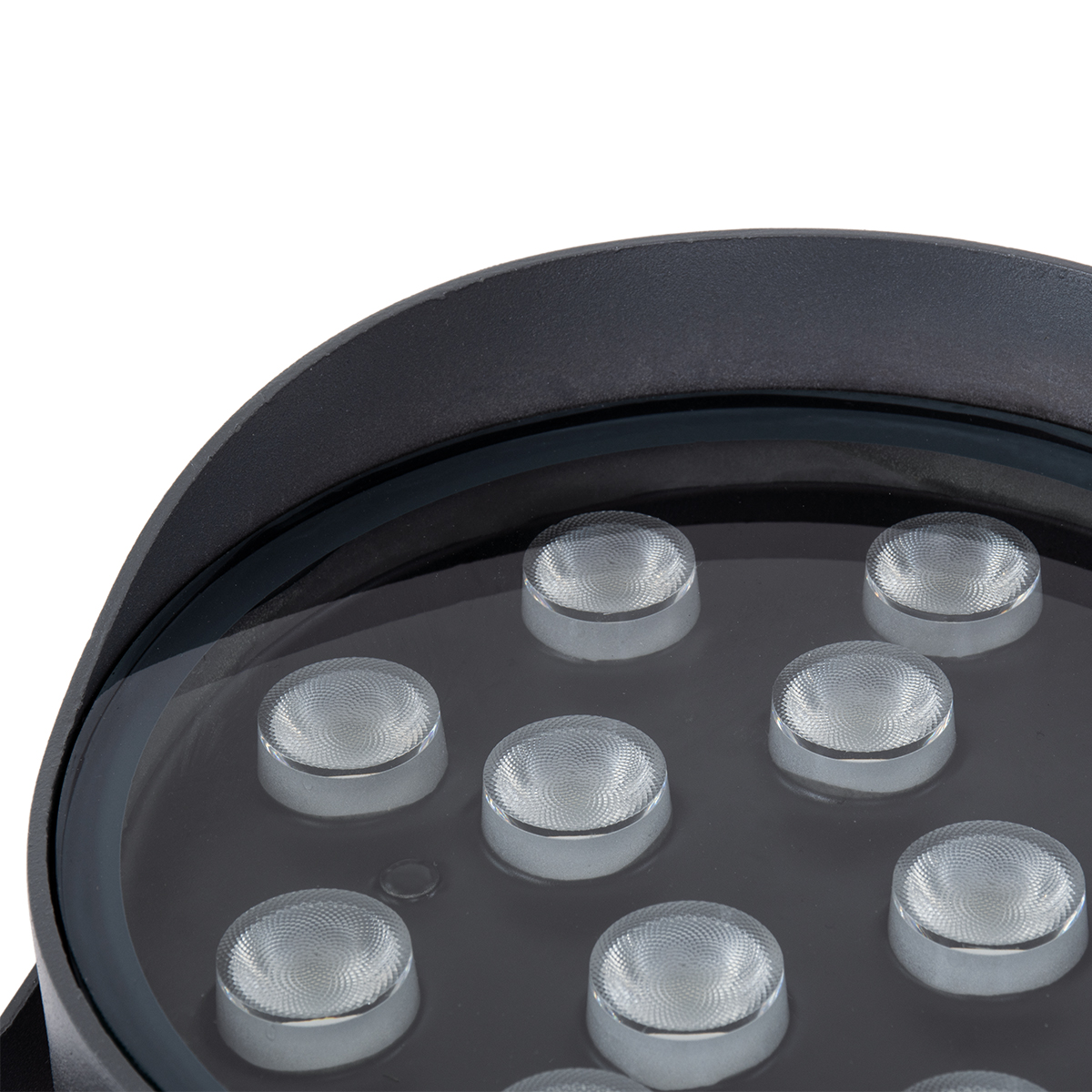 LEDTM® FLOODNIGMA 90396 Προβολέας Σποτ Wall Washer με Αντιθαμβωτική Γρίλια LED 24W 1920lm 30° DC 24V Αδιάβροχο IP65 Πολύχρωμο RGBW Dimmable DMX512 - Bridgelux SMD Chip - Γκρι Ανθρακί - Μ15 x Π15 x Υ9.1cm - 3 Χρόνια Εγγύηση - Image 9