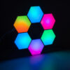 LEDTM® DIGIOCTA 90448 Σετ 6 Ψηφιακων LED RGB Φωτιστικών Κυψελών με Ψηφιακό Controller με WiFi Smart APP & Ασύρματο Χειριστήριο RF 2.4Ghz - LED SMD 5050 9W/Σετ 84PIXEL/Σετ 720lm/Σετ 120° DC 5V με USB 2.0 IP20 Πολύχρωμο RGB - Dimmable - Μ10.5 x Π10.5 x Υ3cm Ανά Κυψέλη - 2 Χρόνια Εγγύηση - Image 14