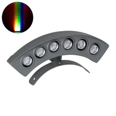Alternative view of LEDTM® TREELIGHT-PLANTE 90459 Κυρτή Μπάρα Φωτισμού Wall Washer Ειδική για Φυτά - Δέντρα LED 6W 630lm 15° DC 24V Αδιάβροχο IP67 Μ18 x Π3.7 x Υ7.5cm RGBW DMX512 - Γκρι Ανθρακί - 3 Years Warranty