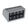 LEDTM® FLOOD-DENA 90485 Επιτοίχιος Προβολέας Wall Washer για Φωτισμό Κτιρίων - Απλίκα & Δαπέδου LED 16W 1440lm 5° DC 24V Αδιάβροχο IP67 Μ15.5 x Π13 x Υ9.1cm Θερμό Λευκό 2700K - Γκρι Ανθρακί - 3 Years Warranty - Image 3