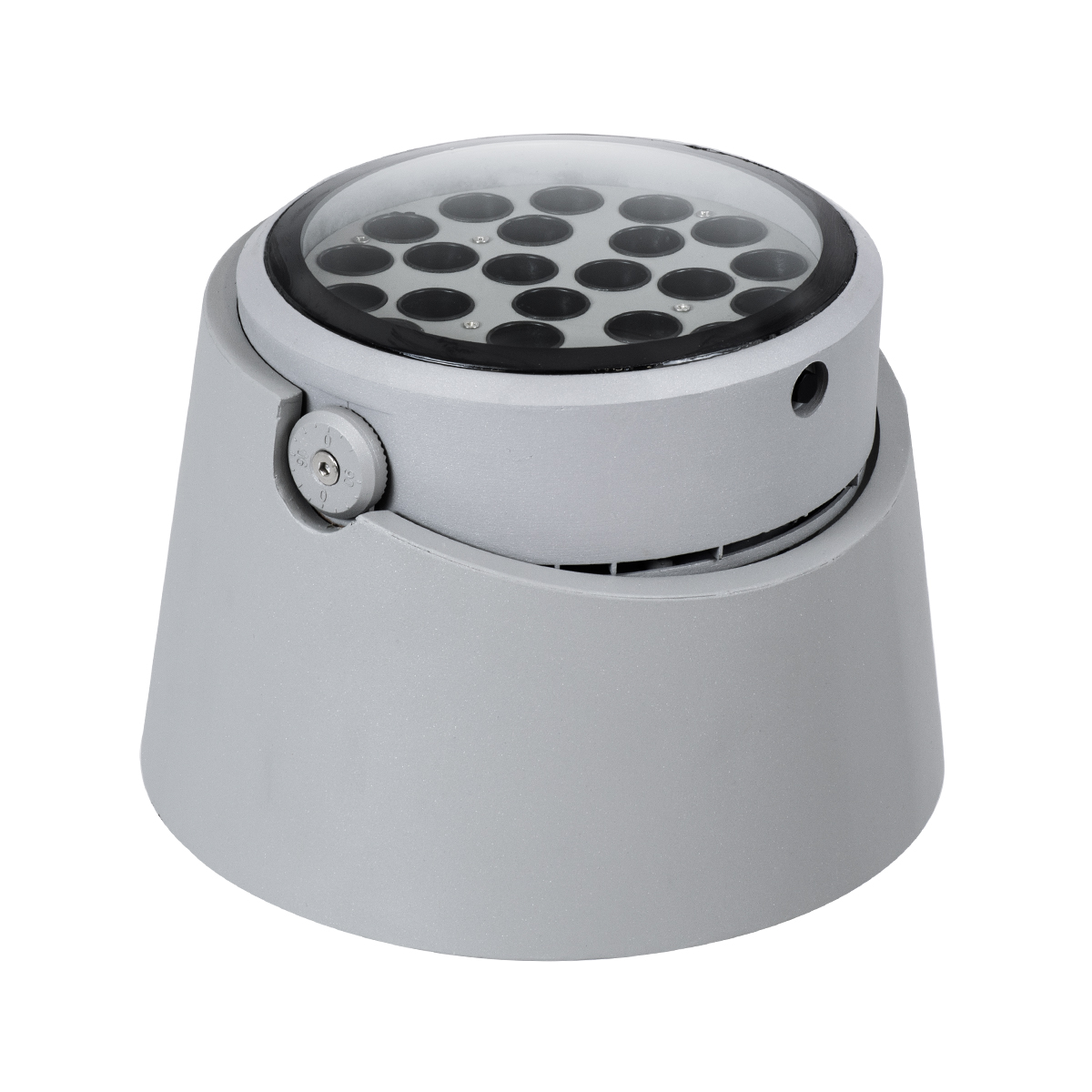 LEDTM® FLOODRANA 90489 Κινούμενος Προβολέας Σποτ Wall Washer LED 36W 3240lm 5° DC 24V Αδιάβροχο IP67 Θερμό Λευκό 2700K Dimmable - Bridgelux SMD Chip - Γκρι - Μ26.5 x Π26.5 x Υ20cm - 3 Χρόνια Εγγύηση - Image 4