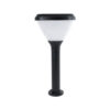 LEDTM® SOLARMIS 90521 Φωτιστικό Κολωνάκι Κήπου LED 10W 180lm 120° με Ενσωματωμένο Φωτοβολταϊκό Panel 6V 5W & Επαναφορτιζόμενη Μπαταρία Li-ion 3.2V 6000mAh με Αισθητήρα Ημέρας-Νύχτας Αδιάβροχο IP65 Ψυχρό Λευκό 6000K - Μαύρο - Μ26 x Π26 x Υ60cm - 2 Χρόνια Εγγύηση - Image 4