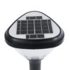 LEDTM® SOLARMIS 90521 Φωτιστικό Κολωνάκι Κήπου LED 10W 180lm 120° με Ενσωματωμένο Φωτοβολταϊκό Panel 6V 5W & Επαναφορτιζόμενη Μπαταρία Li-ion 3.2V 6000mAh με Αισθητήρα Ημέρας-Νύχτας Αδιάβροχο IP65 Ψυχρό Λευκό 6000K - Μαύρο - Μ26 x Π26 x Υ60cm - 2 Χρόνια Εγγύηση - Image 6