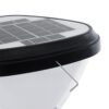 LEDTM® SOLARMIS 90521 Φωτιστικό Κολωνάκι Κήπου LED 10W 180lm 120° με Ενσωματωμένο Φωτοβολταϊκό Panel 6V 5W & Επαναφορτιζόμενη Μπαταρία Li-ion 3.2V 6000mAh με Αισθητήρα Ημέρας-Νύχτας Αδιάβροχο IP65 Ψυχρό Λευκό 6000K - Μαύρο - Μ26 x Π26 x Υ60cm - 2 Χρόνια Εγγύηση - Image 8