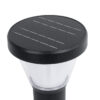 LEDTM® SOLARDIS 90523 Φωτιστικό Κολωνάκι Κήπου LED 10W 180lm 120° με Ενσωματωμένο Φωτοβολταϊκό Panel 6V 5W & Επαναφορτιζόμενη Μπαταρία Li-ion 3.2V 6000mAh με Αισθητήρα Ημέρας-Νύχτας Αδιάβροχο IP65 Ψυχρό Λευκό 6000K - Μαύρο - Μ24 x Π24 x Υ88cm - 2 Χρόνια Εγγύηση - Image 5