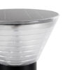 LEDTM® VEGGIE 90525 Φωτιστικό Κολωνάκι Κήπου LED 10W 500lm 120° με Ενσωματωμένο Φωτοβολταϊκό Panel 6V 2W & Επαναφορτιζόμενη Μπαταρία Li-ion 3.2V 1800mAh με Αισθητήρα Ημέρας-Νύχτας Αδιάβροχο IP65 Ψυχρό Λευκό 6000K - Sanan SMD Chip - Μαύρο- Μ23 x Π23 x Υ60cm - 2 Χρόνια Εγγύηση - Image 4