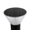 LEDTM® VEGGIE 90525 Φωτιστικό Κολωνάκι Κήπου LED 10W 500lm 120° με Ενσωματωμένο Φωτοβολταϊκό Panel 6V 2W & Επαναφορτιζόμενη Μπαταρία Li-ion 3.2V 1800mAh με Αισθητήρα Ημέρας-Νύχτας Αδιάβροχο IP65 Ψυχρό Λευκό 6000K - Sanan SMD Chip - Μαύρο- Μ23 x Π23 x Υ60cm - 2 Χρόνια Εγγύηση - Image 5