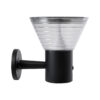 LEDTM® VEGGIE 90530 Μοντέρνο Φωτιστικό Τοίχου - Απλίκα LED 10W 330lm 120° με Ενσωματωμένο Φωτοβολταϊκό Panel 6V 2W & Επαναφορτιζόμενη Μπαταρία Li-ion 3.2V 1800mAh με Αισθητήρα Ημέρας-Νύχτας Αδιάβροχο IP65 Ψυχρό Λευκό 6000K - Μαύρο- Μ23 x Π30 x Υ25cm - 2 Χρόνια Εγγύηση - Image 3