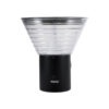 LEDTM® VEGGIE 90530 Μοντέρνο Φωτιστικό Τοίχου - Απλίκα LED 10W 330lm 120° με Ενσωματωμένο Φωτοβολταϊκό Panel 6V 2W & Επαναφορτιζόμενη Μπαταρία Li-ion 3.2V 1800mAh με Αισθητήρα Ημέρας-Νύχτας Αδιάβροχο IP65 Ψυχρό Λευκό 6000K - Μαύρο- Μ23 x Π30 x Υ25cm - 2 Χρόνια Εγγύηση - Image 4