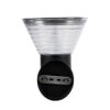 LEDTM® VEGGIE 90530 Μοντέρνο Φωτιστικό Τοίχου - Απλίκα LED 10W 330lm 120° με Ενσωματωμένο Φωτοβολταϊκό Panel 6V 2W & Επαναφορτιζόμενη Μπαταρία Li-ion 3.2V 1800mAh με Αισθητήρα Ημέρας-Νύχτας Αδιάβροχο IP65 Ψυχρό Λευκό 6000K - Μαύρο- Μ23 x Π30 x Υ25cm - 2 Χρόνια Εγγύηση - Image 6
