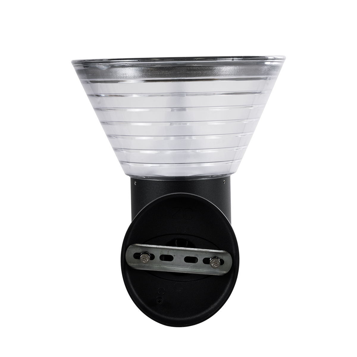 LEDTM® VEGGIE 90530 Μοντέρνο Φωτιστικό Τοίχου - Απλίκα LED 10W 330lm 120° με Ενσωματωμένο Φωτοβολταϊκό Panel 6V 2W & Επαναφορτιζόμενη Μπαταρία Li-ion 3.2V 1800mAh με Αισθητήρα Ημέρας-Νύχτας Αδιάβροχο IP65 Ψυχρό Λευκό 6000K - Μαύρο- Μ23 x Π30 x Υ25cm - 2 Χρόνια Εγγύηση - Image 6
