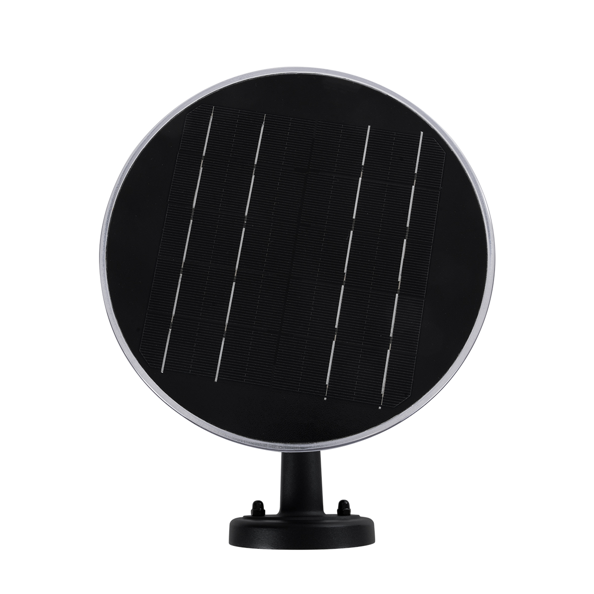 LEDTM® VEGGIE 90530 Μοντέρνο Φωτιστικό Τοίχου - Απλίκα LED 10W 330lm 120° με Ενσωματωμένο Φωτοβολταϊκό Panel 6V 2W & Επαναφορτιζόμενη Μπαταρία Li-ion 3.2V 1800mAh με Αισθητήρα Ημέρας-Νύχτας Αδιάβροχο IP65 Ψυχρό Λευκό 6000K - Μαύρο- Μ23 x Π30 x Υ25cm - 2 Χρόνια Εγγύηση - Image 7