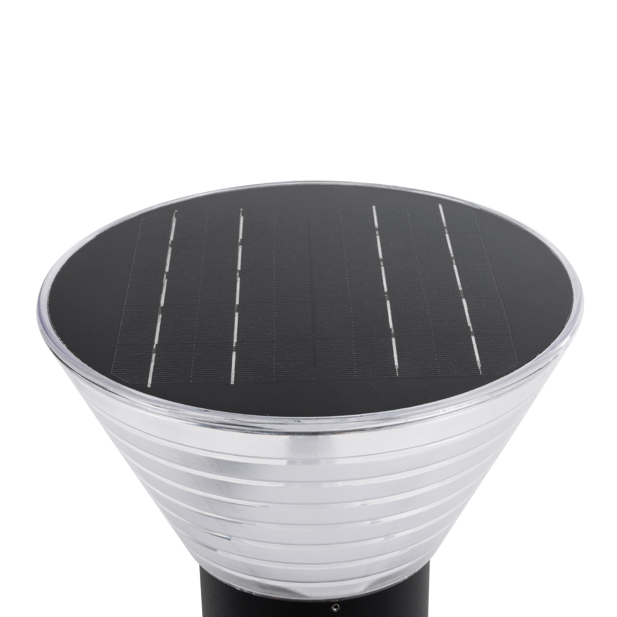 LEDTM® VEGGIE 90530 Μοντέρνο Φωτιστικό Τοίχου - Απλίκα LED 10W 330lm 120° με Ενσωματωμένο Φωτοβολταϊκό Panel 6V 2W & Επαναφορτιζόμενη Μπαταρία Li-ion 3.2V 1800mAh με Αισθητήρα Ημέρας-Νύχτας Αδιάβροχο IP65 Ψυχρό Λευκό 6000K - Μαύρο- Μ23 x Π30 x Υ25cm - 2 Χρόνια Εγγύηση - Image 8
