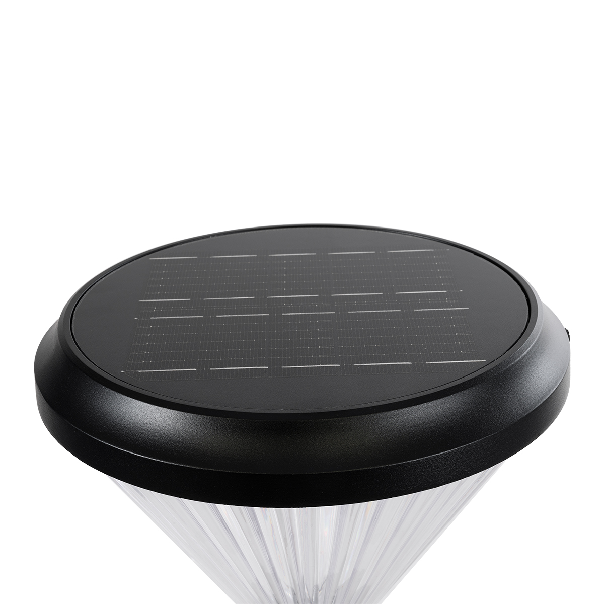 LEDTM® SHARP 90533 Φωτιστικό Κολωνάκι Κήπου LED 10W 500lm 120° DC 5V με Ενσωματωμένο Φωτοβολταϊκό Panel 6V 2W & Επαναφορτιζόμενη Μπαταρία Li-ion 3.2V 8000mAh με Αισθητήρα Ημέρας-Νύχτας Αδιάβροχο IP65 Ψυχρό Λευκό 6000K - Sanan SMD Chip - Γκρι Ανθρακί Ματ - Μ26 x Π26 x Υ33cm - 2 Χρόνια Εγγύηση - Image 5