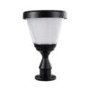 LEDTM® ARVENT 90534 Φωτιστικό Κολωνάκι Κήπου LED 10W 500lm 120° με Ενσωματωμένο Φωτοβολταϊκό Panel 6V 2W & Επαναφορτιζόμενη Μπαταρία Li-ion 3.2V 8000mAh με Αισθητήρα Ημέρας-Νύχτας Αδιάβροχο IP65 Ψυχρό Λευκό 6000K - Γκρι Ανθρακί - Μ24 x Π24 x Υ36cm - 2 Χρόνια Εγγύηση - Image 3