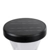 LEDTM® ARVENT 90534 Φωτιστικό Κολωνάκι Κήπου LED 10W 500lm 120° με Ενσωματωμένο Φωτοβολταϊκό Panel 6V 2W & Επαναφορτιζόμενη Μπαταρία Li-ion 3.2V 8000mAh με Αισθητήρα Ημέρας-Νύχτας Αδιάβροχο IP65 Ψυχρό Λευκό 6000K - Γκρι Ανθρακί - Μ24 x Π24 x Υ36cm - 2 Χρόνια Εγγύηση - Image 5