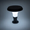 LEDTM® WHISPER 90535 Φωτιστικό Κολωνάκι Κήπου LED 10W 500lm 120° με Ενσωματωμένο Φωτοβολταϊκό Panel 6V 2W & Επαναφορτιζόμενη Μπαταρία Li-ion 3.2V 1800mAh με Αισθητήρα Ημέρας-Νύχτας Αδιάβροχο IP65 Ψυχρό Λευκό 6000K - Sanan SMD Chip - Γκρι Ανθρακί - Μ25 x Π25 x 28cm - 2 Χρόνια Εγγύηση - Image 8