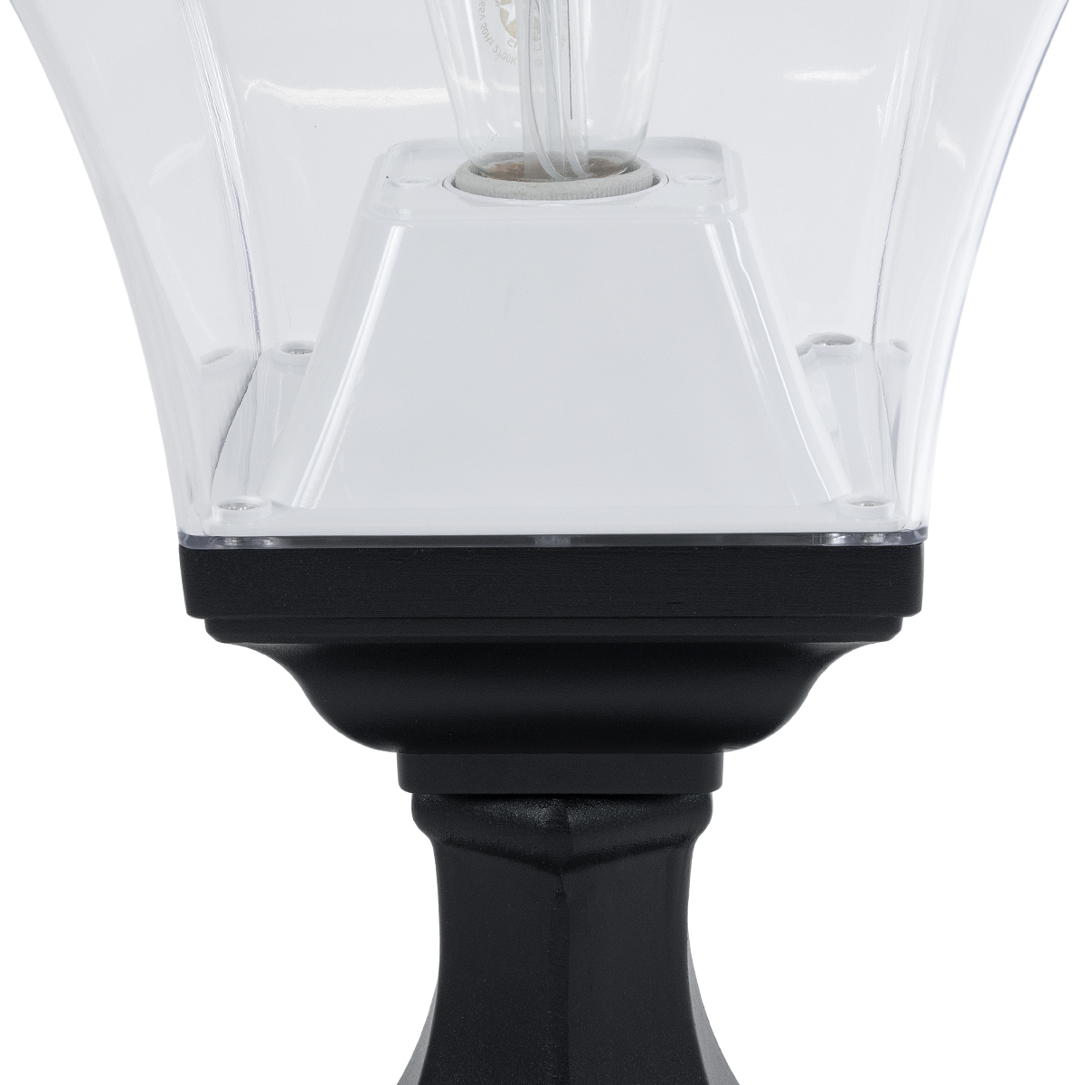 LEDTM® DIRAHIO 90552 Φωτιστικό Κολωνάκι Κήπου με Ντουί 1 x E27 AC 220-240V Αδιάβροχο IP65 - Γκρι Ανθρακί Ματ - Μ32 x Π32 x Υ52cm - Image 5