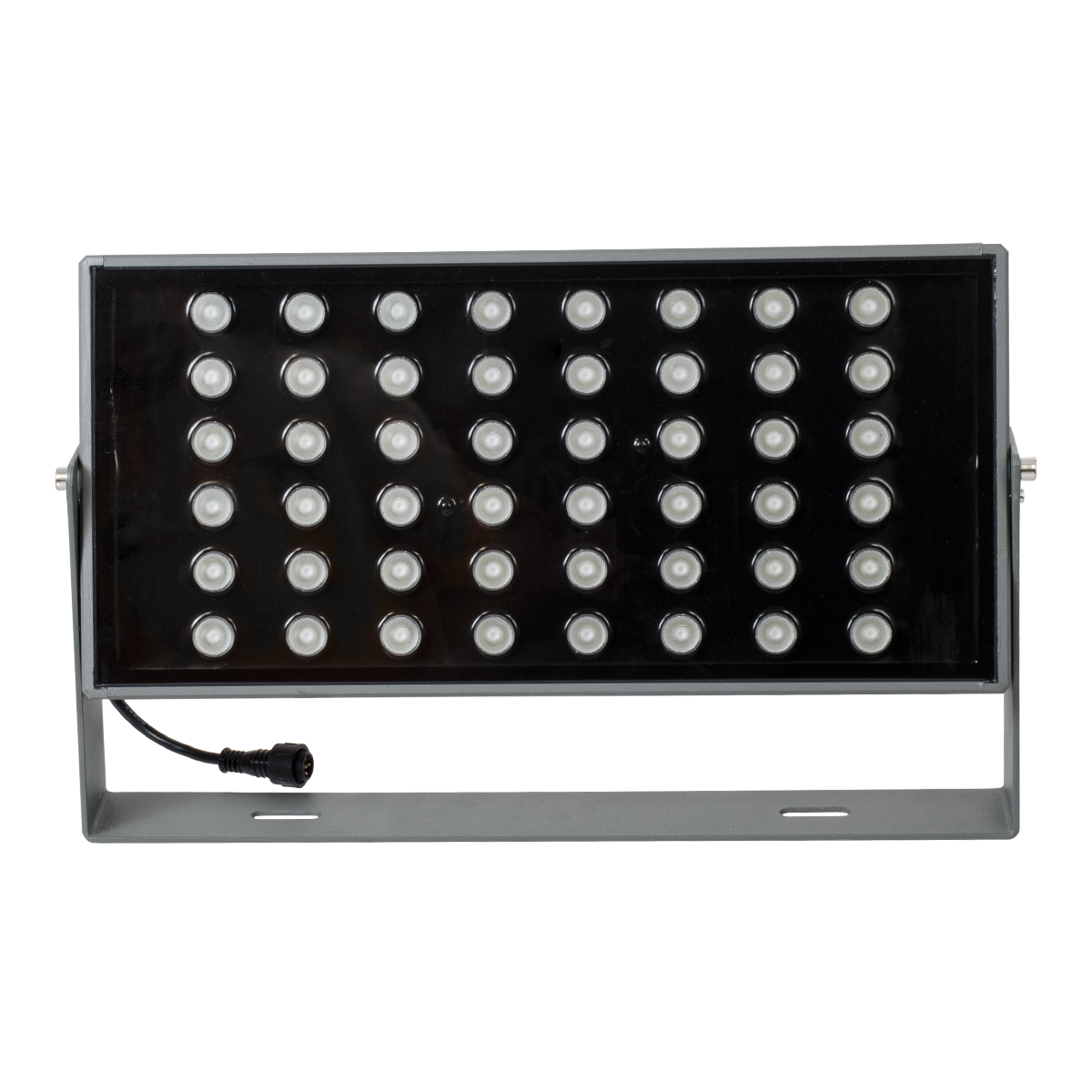 LEDTM® FLOODZANA 90559 Προβολέας Σποτ Wall Washer LED 100W 8000lm 30° DC 24V Αδιάβροχο IP65 Πολύχρωμο RGBW Dimmable DMX512 - Bridgelux SMD Chip - Γκρι Ανθρακί - Μ45.5 x Π28 x Υ10cm - 3 Χρόνια Εγγύηση - Image 4