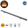 LEDTM® WASHERPANDA 90582 Μπάρα Φωτισμού Wall Washer LED 36W 3780lm 15° DC 24V Αδιάβροχο IP67 Ultra Θερμό Λευκό 2200K Dimmable - Bridgelux SMD Chip - Γκρι Ανθρακί - Μ100 x Π4 x Υ3.5cm - 3 Χρόνια Εγγύηση