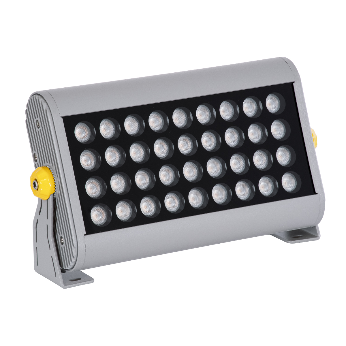 LEDTM® FLOODHENA 90445 Προβολέας Σποτ Wall Washer LED 36W 3060lm 30° AC 220-240V Αδιάβροχο IP67 Ultra Θερμό Λευκό 2200K - Bridgelux SMD Chip - Γκρι Ανθρακί - Μ30 x Π6 x Υ17cm - 3 Χρόνια Εγγύηση - Image 3