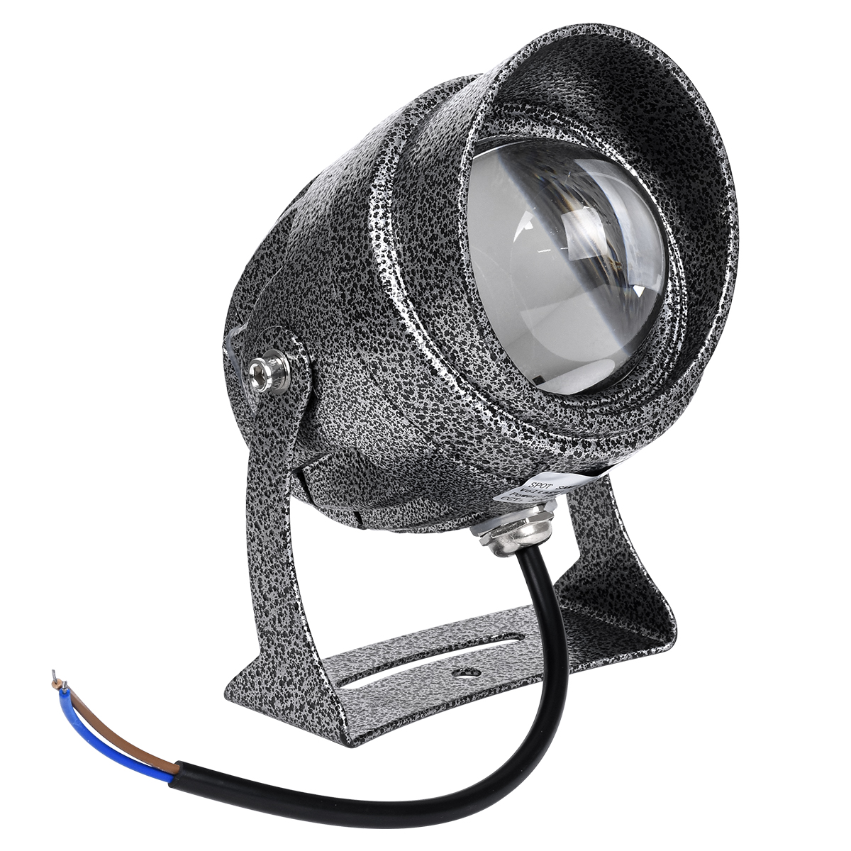 LEDTM® SPOTXENIA 90633 Σποτ Φωτισμου με Αντιθαμβωτική Γρίλια LED 16W 1840lm 3° DC 24V Αδιάβροχο IP65 Φυσικό Λευκό 4500K Dimmable - Bridgelux COB Chip - Σφυρήλατο Γκρι Ανθρακί - Μ9 x Π9 x Υ12cm - 3 Χρόνια Εγγύηση - Image 3