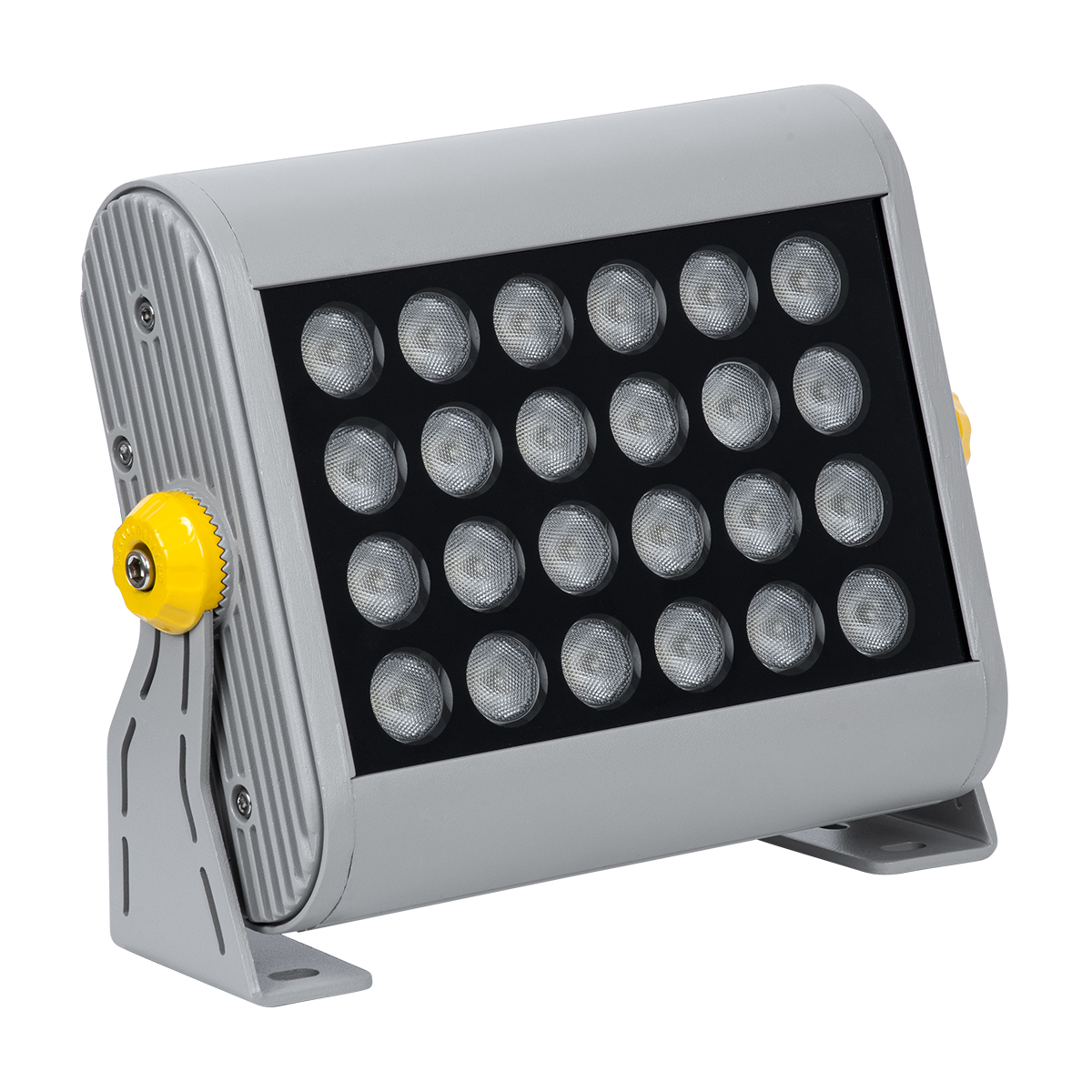 LEDTM® FLOODHENA 90638 Προβολέας Σποτ Wall Washer LED 24W 2160lm 30° AC 220-240V Αδιάβροχο IP65 Θερμό Λευκό 2700K - Bridgelux SMD Chip - Γκρι Ανθρακί - Μ22.5 x Π6 x Υ16.5cm - 3 Χρόνια Εγγύηση - Image 3