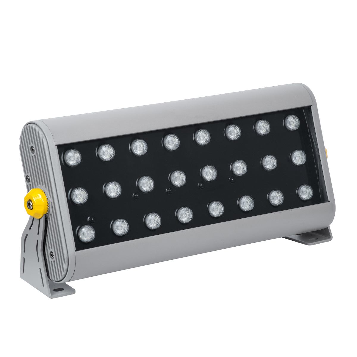 LEDTM® FLOODHENA 90643 Προβολέας Σποτ Wall Washer LED 48W 3840lm 30° DC 24V Αδιάβροχο IP65 Πολύχρωμο RGB Dimmable DMX512 - Bridgelux SMD Chip - Γκρι Ανθρακί - Μ39 x Π6 x Υ17cm - 3 Χρόνια Εγγύηση - Image 3