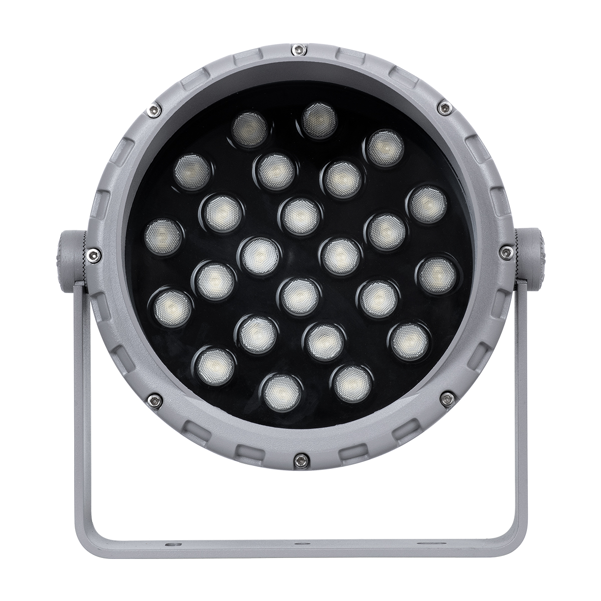 LEDTM® FLOODMENA 90644 Προβολέας Σποτ Wall Washer με Αντιθαμβωτική Γρίλια LED 24W 2160lm 30° AC 220-240V Αδιάβροχο IP65 Θερμό Λευκό 2700K - Bridgelux SMD Chip - Γκρι Ανθρακί - Μ23 x Π23 x Υ18cm - 3 Χρόνια Εγγύηση - Image 6