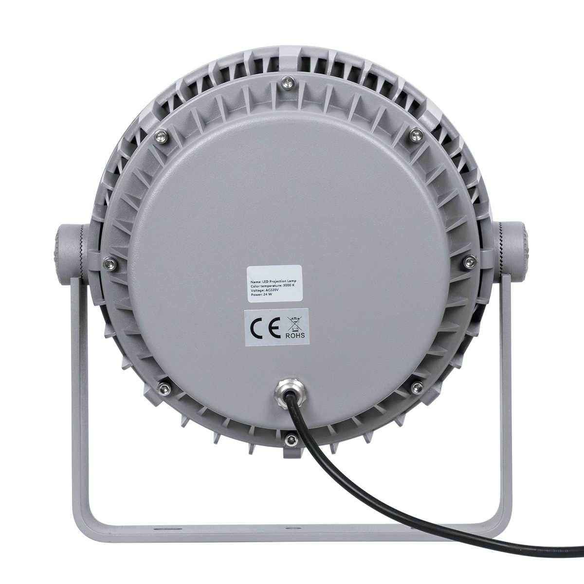 LEDTM® FLOODMENA 90644 Προβολέας Σποτ Wall Washer με Αντιθαμβωτική Γρίλια LED 24W 2160lm 30° AC 220-240V Αδιάβροχο IP65 Θερμό Λευκό 2700K - Bridgelux SMD Chip - Γκρι Ανθρακί - Μ23 x Π23 x Υ18cm - 3 Χρόνια Εγγύηση - Image 7