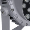 LEDTM® FLOODMENA 90644 Προβολέας Σποτ Wall Washer με Αντιθαμβωτική Γρίλια LED 24W 2160lm 30° AC 220-240V Αδιάβροχο IP65 Θερμό Λευκό 2700K - Bridgelux SMD Chip - Γκρι Ανθρακί - Μ23 x Π23 x Υ18cm - 3 Χρόνια Εγγύηση - Image 8