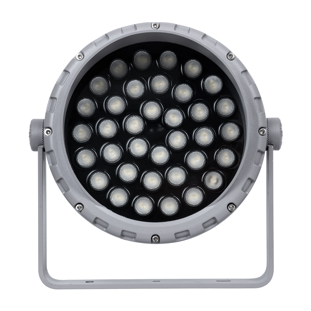 LEDTM® FLOODMENA 90645 Προβολέας Σποτ Wall Washer με Αντιθαμβωτική Γρίλια LED 36W 3240lm 30° AC 220-240V Αδιάβροχο IP65 Θερμό Λευκό 2700K - Bridgelux SMD Chip - Γκρι Ανθρακί - Μ23 x Π23 x Υ18cm - 3 Χρόνια Εγγύηση - Image 6