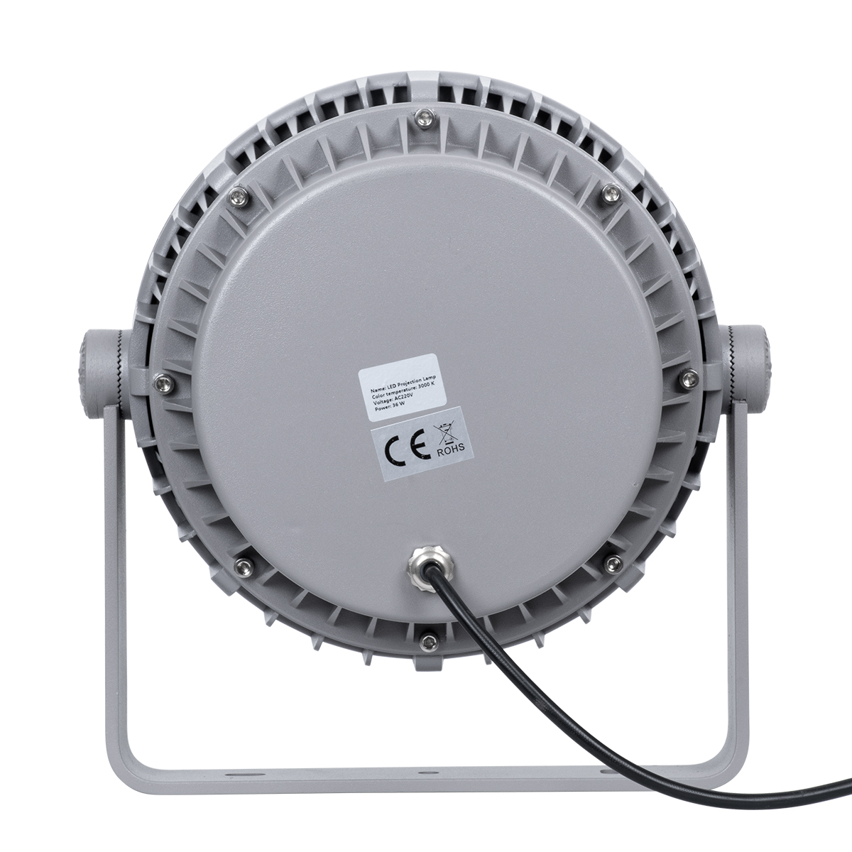 LEDTM® FLOODMENA 90645 Προβολέας Σποτ Wall Washer με Αντιθαμβωτική Γρίλια LED 36W 3240lm 30° AC 220-240V Αδιάβροχο IP65 Θερμό Λευκό 2700K - Bridgelux SMD Chip - Γκρι Ανθρακί - Μ23 x Π23 x Υ18cm - 3 Χρόνια Εγγύηση - Image 7