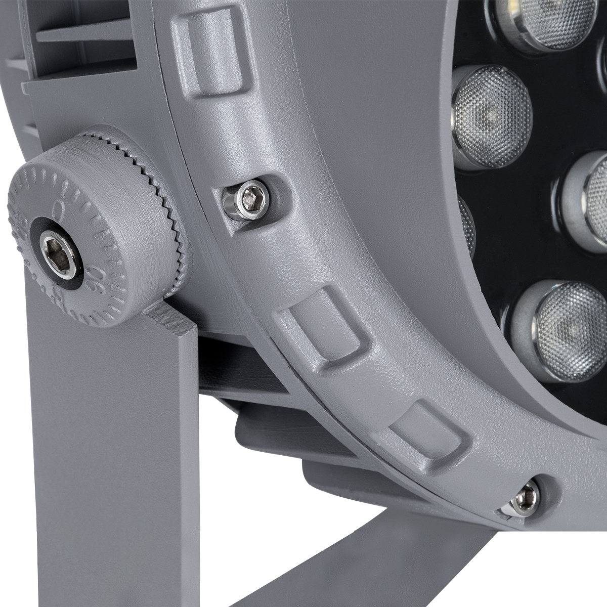 LEDTM® FLOODMENA 90645 Προβολέας Σποτ Wall Washer με Αντιθαμβωτική Γρίλια LED 36W 3240lm 30° AC 220-240V Αδιάβροχο IP65 Θερμό Λευκό 2700K - Bridgelux SMD Chip - Γκρι Ανθρακί - Μ23 x Π23 x Υ18cm - 3 Χρόνια Εγγύηση - Image 8