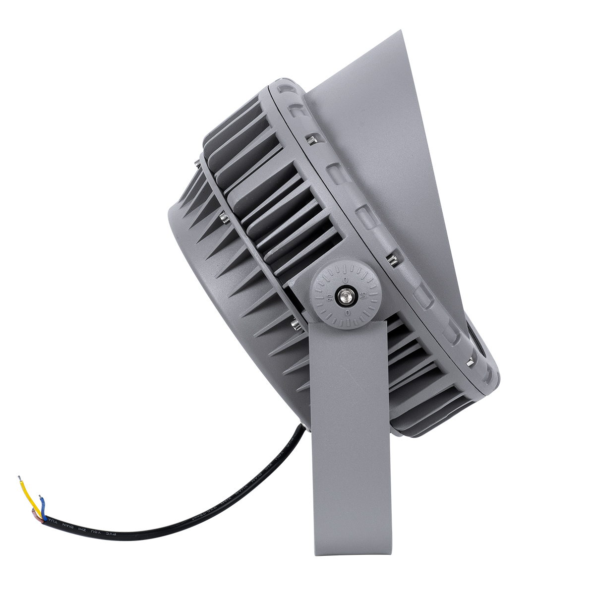 LEDTM® FLOODMENA 90646 Προβολέας Σποτ Wall Washer με Αντιθαμβωτική Γρίλια LED 48W 4320lm 30° AC 220-240V Αδιάβροχο IP65 Θερμό Λευκό 2700K - Bridgelux SMD Chip - Γκρι Ανθρακί - Μ25 x Π25 x Υ18cm - 3 Χρόνια Εγγύηση - Image 5
