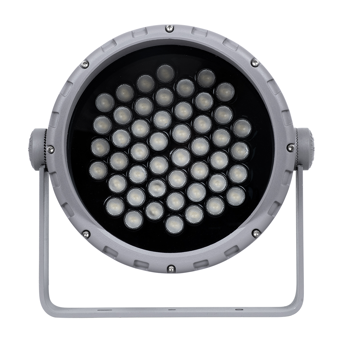LEDTM® FLOODMENA 90646 Προβολέας Σποτ Wall Washer με Αντιθαμβωτική Γρίλια LED 48W 4320lm 30° AC 220-240V Αδιάβροχο IP65 Θερμό Λευκό 2700K - Bridgelux SMD Chip - Γκρι Ανθρακί - Μ25 x Π25 x Υ18cm - 3 Χρόνια Εγγύηση - Image 6