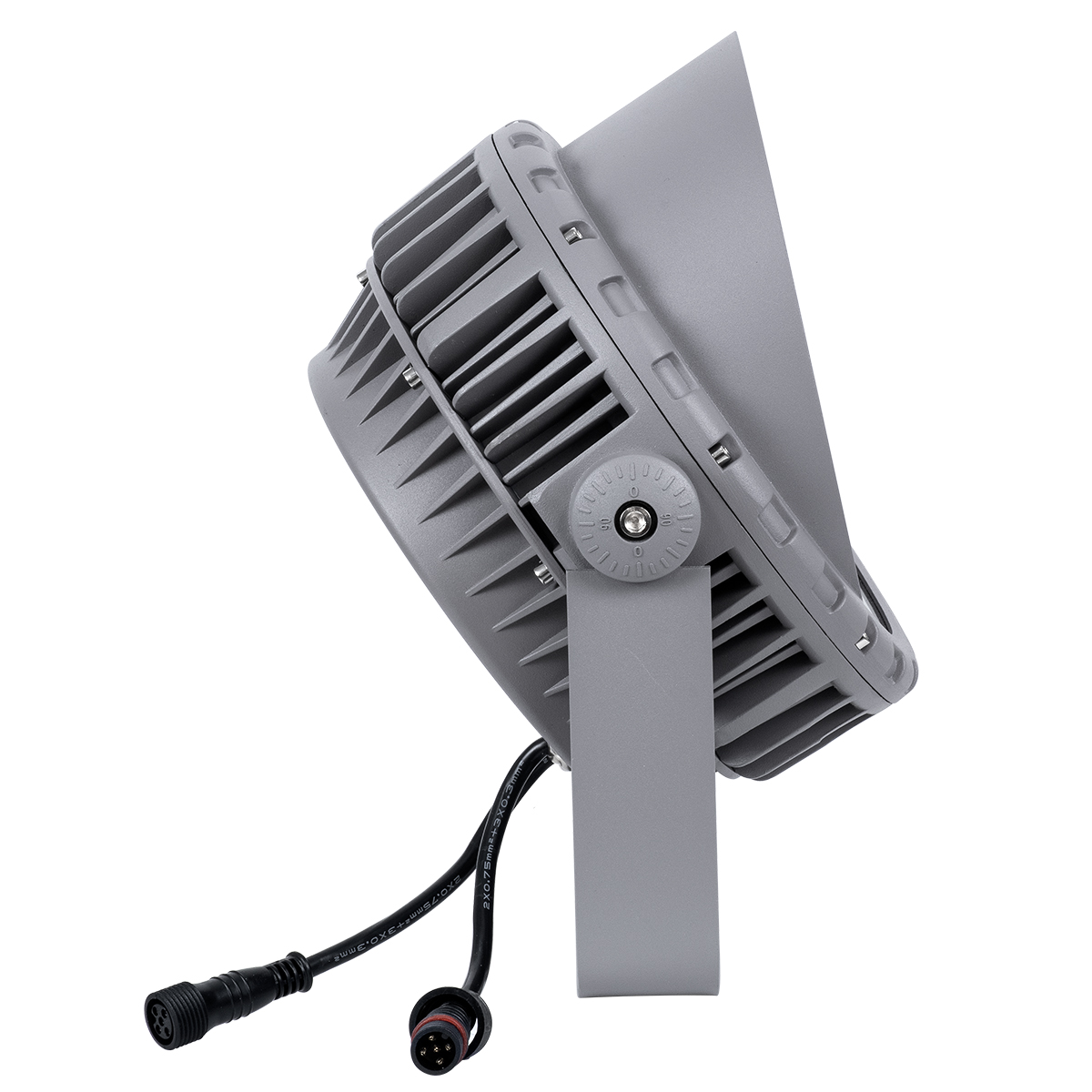 LEDTM® FLOODMENA 90647 Προβολέας Σποτ Wall Washer με Αντιθαμβωτική Γρίλια LED 24W 1920lm 30° DC 24V Αδιάβροχο IP65 Πολύχρωμο RGBW Dimmable DMX512 - Bridgelux SMD Chip - Γκρι Ανθρακί - Μ23 x Π23 x Υ18cm - 3 Χρόνια Εγγύηση - Image 5