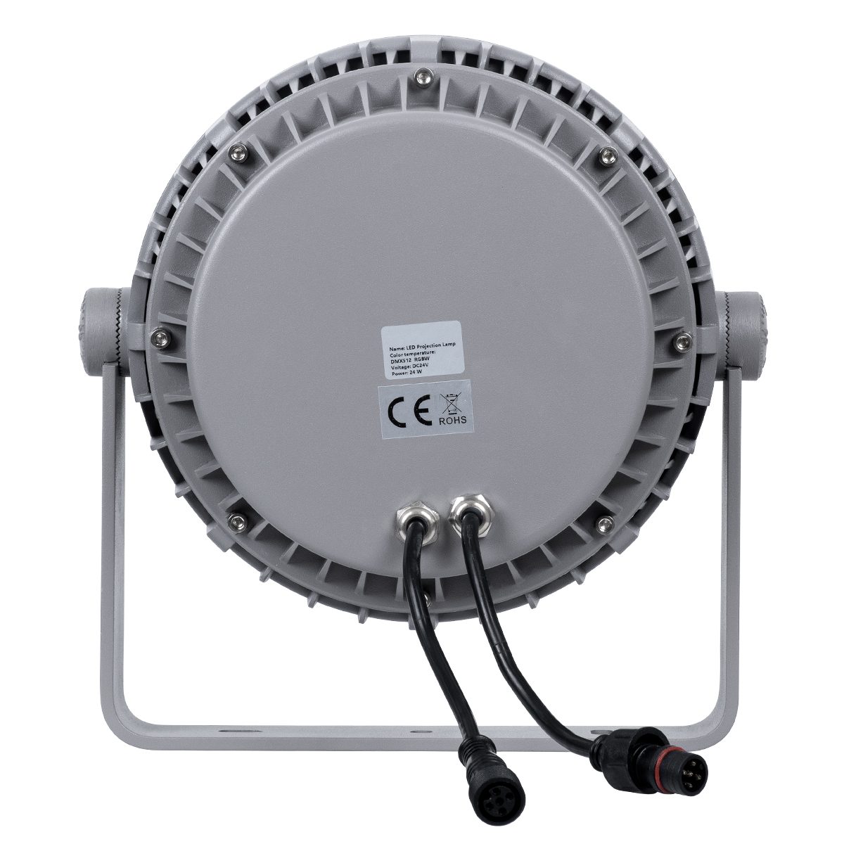LEDTM® FLOODMENA 90647 Προβολέας Σποτ Wall Washer με Αντιθαμβωτική Γρίλια LED 24W 1920lm 30° DC 24V Αδιάβροχο IP65 Πολύχρωμο RGBW Dimmable DMX512 - Bridgelux SMD Chip - Γκρι Ανθρακί - Μ23 x Π23 x Υ18cm - 3 Χρόνια Εγγύηση - Image 7