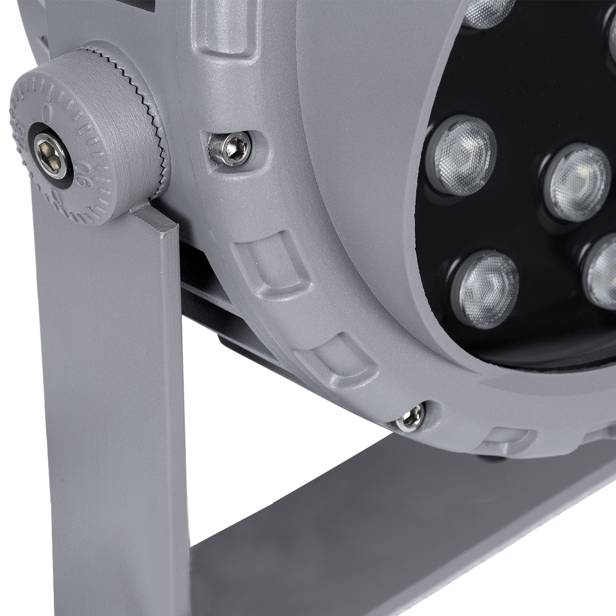 LEDTM® FLOODMENA 90648 Προβολέας Σποτ Wall Washer με Αντιθαμβωτική Γρίλια LED 36W 2880lm 30° DC 24V Αδιάβροχο IP65 Πολύχρωμο RGBW Dimmable DMX512 - Bridgelux SMD Chip - Γκρι Ανθρακί - Μ23 x Π23 x Υ18cm - 3 Χρόνια Εγγύηση - Image 8