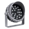LEDTM® FLOODMENA 90649 Προβολέας Σποτ Wall Washer με Αντιθαμβωτική Γρίλια LED 48W 3840lm 30° DC 24V Αδιάβροχο IP65 Πολύχρωμο RGBW Dimmable DMX512 - Bridgelux SMD Chip - Γκρι Ανθρακί - Μ25 x Π25 x Υ18cm - 3 Χρόνια Εγγύηση - Image 3