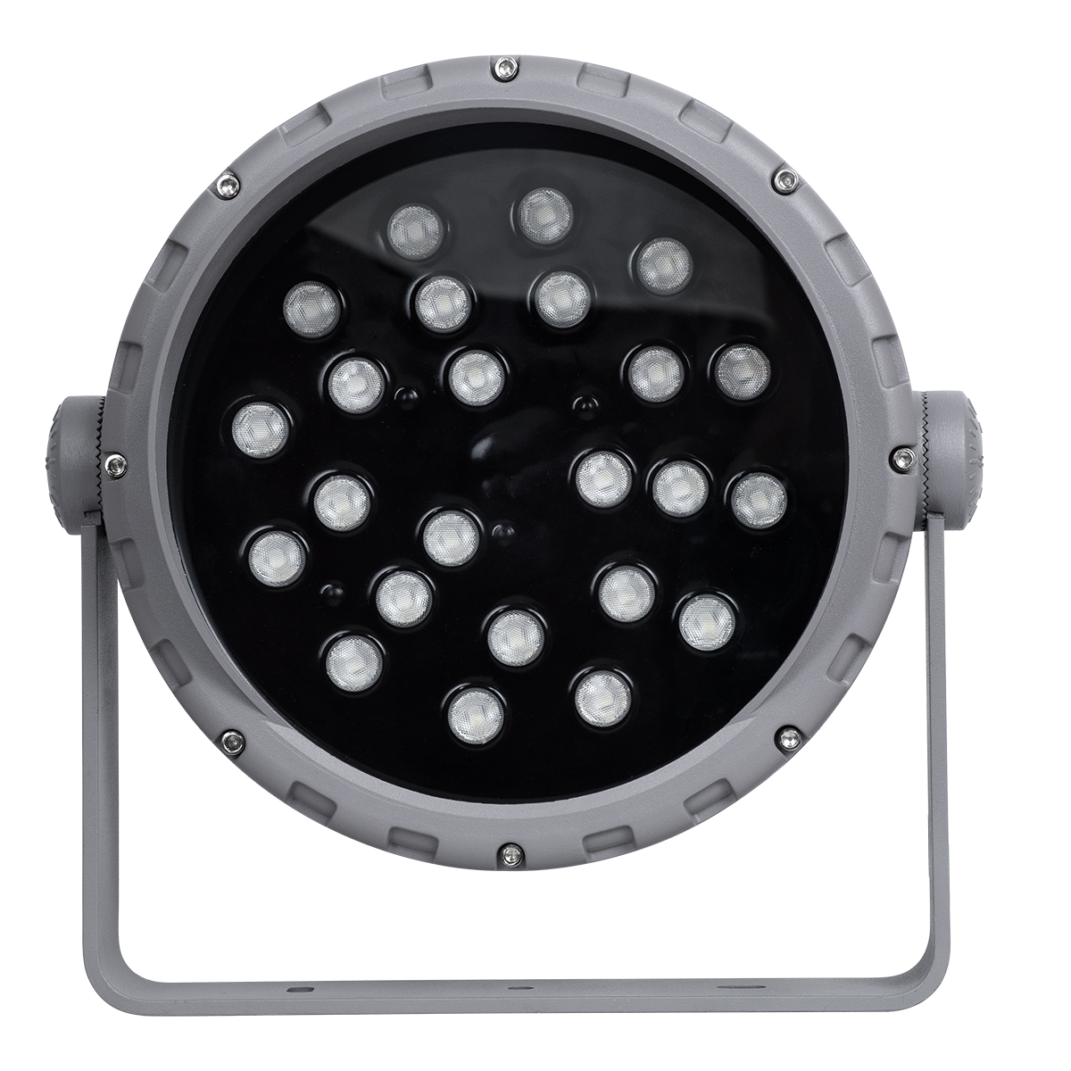 LEDTM® FLOODMENA 90649 Προβολέας Σποτ Wall Washer με Αντιθαμβωτική Γρίλια LED 48W 3840lm 30° DC 24V Αδιάβροχο IP65 Πολύχρωμο RGBW Dimmable DMX512 - Bridgelux SMD Chip - Γκρι Ανθρακί - Μ25 x Π25 x Υ18cm - 3 Χρόνια Εγγύηση - Image 6