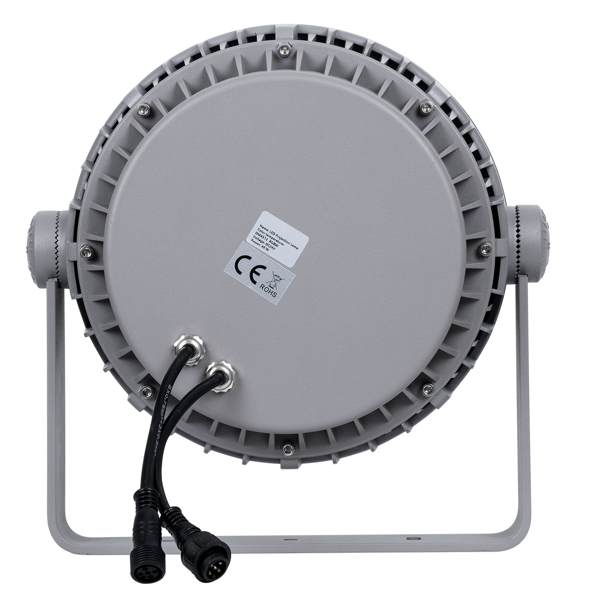 LEDTM® FLOODMENA 90649 Προβολέας Σποτ Wall Washer με Αντιθαμβωτική Γρίλια LED 48W 3840lm 30° DC 24V Αδιάβροχο IP65 Πολύχρωμο RGBW Dimmable DMX512 - Bridgelux SMD Chip - Γκρι Ανθρακί - Μ25 x Π25 x Υ18cm - 3 Χρόνια Εγγύηση - Image 7