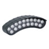 LEDTM® TREELIGHT-KINA 90686 Κυρτή Μπάρα Φωτισμού Wall Washer με Αντιθαμβωτική Γρίλια Ειδική για Φυτά - Δέντρα LED 18W 1530lm 15° DC 24V Αδιάβροχο IP67 L24.5 x W7 x H8cm RGBW DMX512 - Γκρι Ανθρακί - 3 Years Warranty - Image 3
