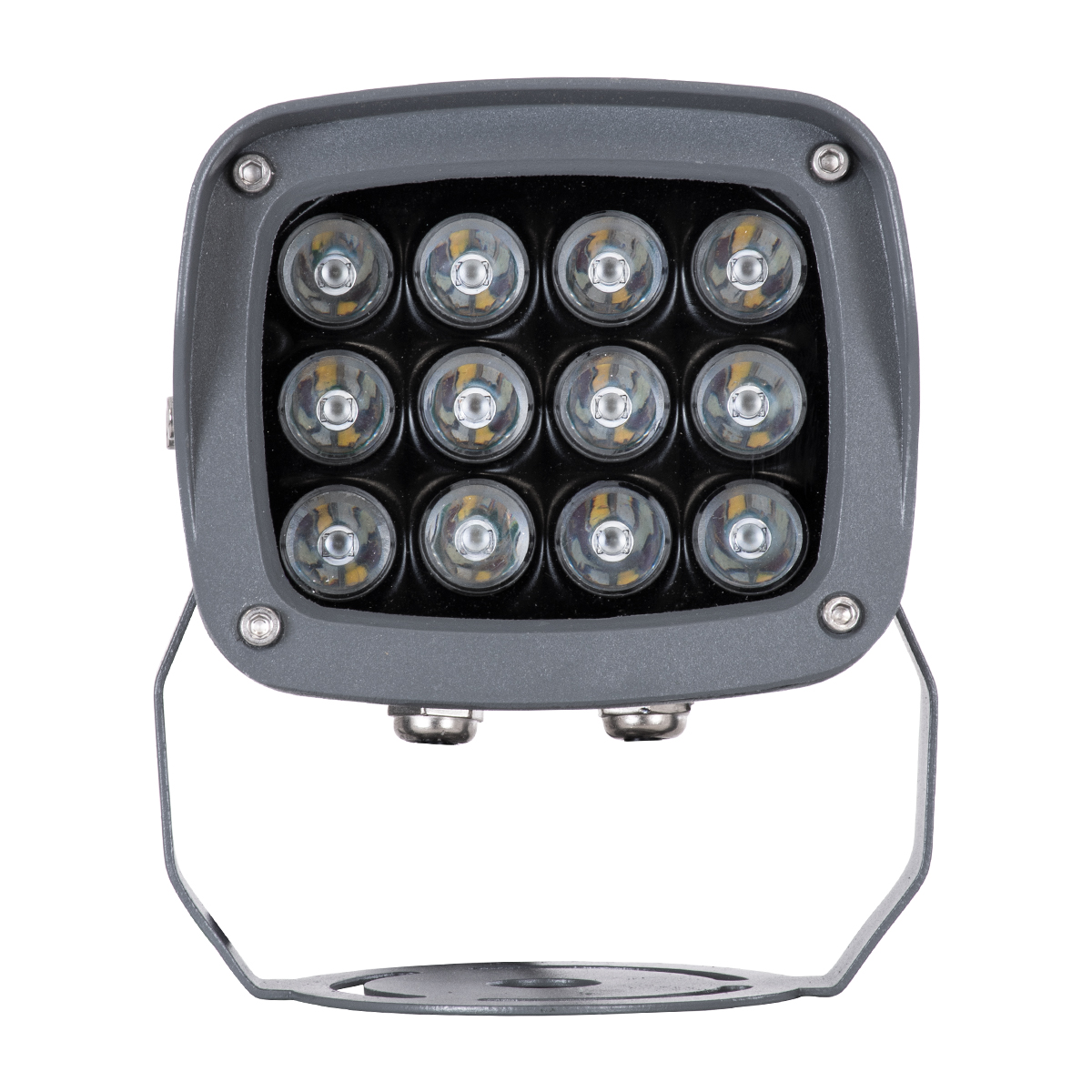 LEDTM® FLOODXENA 90699 Προβολέας Σποτ Wall Washer με Αντιθαμβωτική Γρίλια LED 24W 2040lm 10° DC 24V Αδιάβροχο IP65 Πολύχρωμο RGBW Dimmable DMX512 - Bridgelux SMD Chip - Γκρι Ανθρακί - Μ13 x Π11 x Υ15cm - 3 Χρόνια Εγγύηση - Image 6