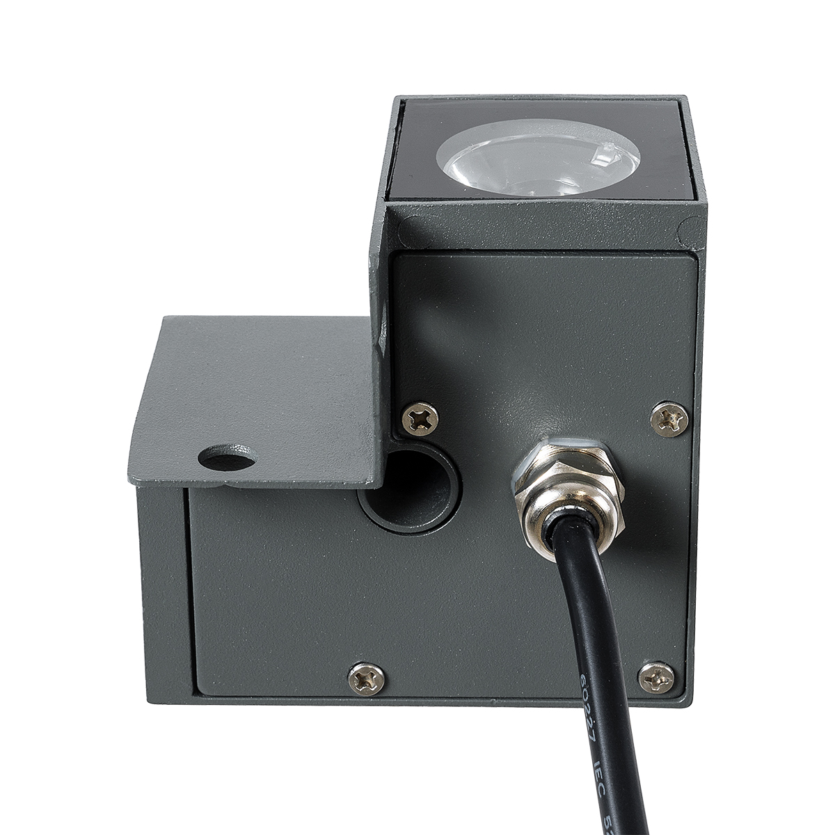 LEDTM® WALLDONA 90731 Γωνιακό Φωτιστικό LED 10W 1100lm 10° DC 24V Αδιάβροχο IP65 Θερμό Λευκό 2700K Dimmable - CREE XPE Chip - Γκρι Ανθρακί Ματ - Μ8 x Π8 x Υ6cm - 3 Χρόνια Εγγύηση - Image 7