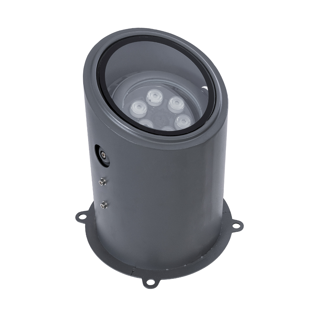 LEDTM® FLOOD-MILO 90736 Κινούμενος Προβολέας - Σποτ Φωτισμού Wall Washer για Φωτισμό Κτιρίων LED 12W 1020lm 10° DC 24V Αδιάβροχο IP67 Φ17 x Υ26cm RGBW DMX512 - Γκρι Ανθρακί - 3 Χρόνια Εγγύηση - Image 3